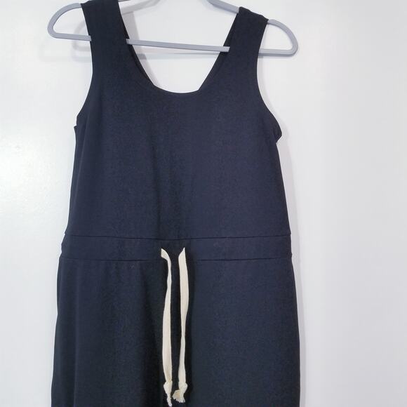 Ripple Yoga Wear Organic Black Jumpsuit Wide Leg Sleeveless - Picture 10 of 14